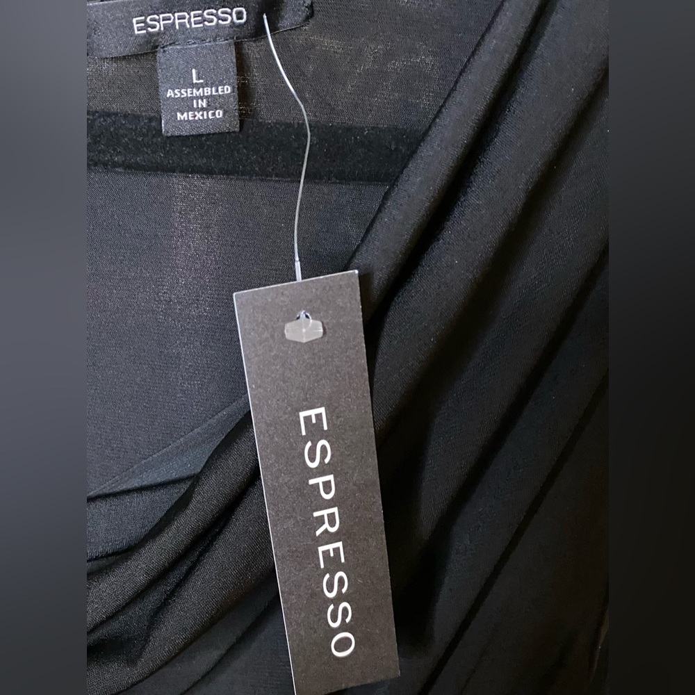 Espresso Black Elegant Jumpsuit. - Picture 3 of 5